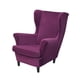 thumbnail image 1 of Slipcovers PENDEJATO - Silla plegable de terciopelo suave, color rojo violáceo, 1 of 6