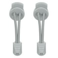 thumbnail image 1 of Cuerdas elásticas para zapatos Uxcell, cordones sin atar para adultos color gris claro, 1 of 6