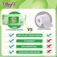 thumbnail image 4 of Toallitas desechables DAFI para adultos 720 toallitas higiénicas sin perfume, 4 of 8