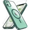 thumbnail image 1 of Funda magnética BESINPO para iPhone 11, con protector de pantalla de vidrio templado, compatible con MagSafe, protección total de 360 grados, a prueba de golpes y de grado militar, para iPhone 11, 1 of 8