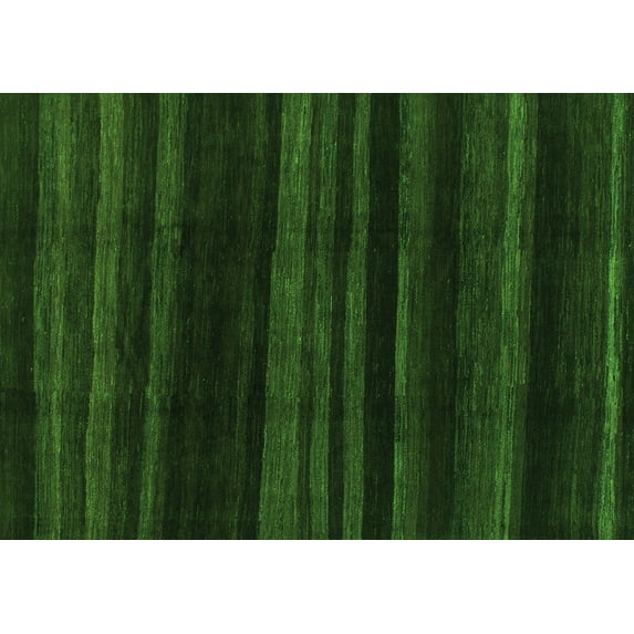 Ahgly Company Indoor Rectangle Abstract Green Modern Area Rugs, 8' x 10'