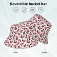thumbnail image 2 of Honeii Cute Chickens for Unisex Bucket Hat Waterproof Rain Hat Reversible Shiny Rave Bucket Hat for Concert Festival Boonie Cap, 2 of 6