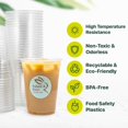 thumbnail image 4 of [50 Pack] 16 oz Clear Coffee Cups, Clear Plastic Cups, Disposable Coffee Cups, Iced Coffee Cups ( 50 Cups ), 4 of 5