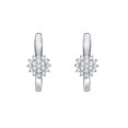 thumbnail image 2 of Prong Set Diamond Huggie Earrings in 14K White Gold (1/5 cttw, G-H, I2-I3), 2 of 3