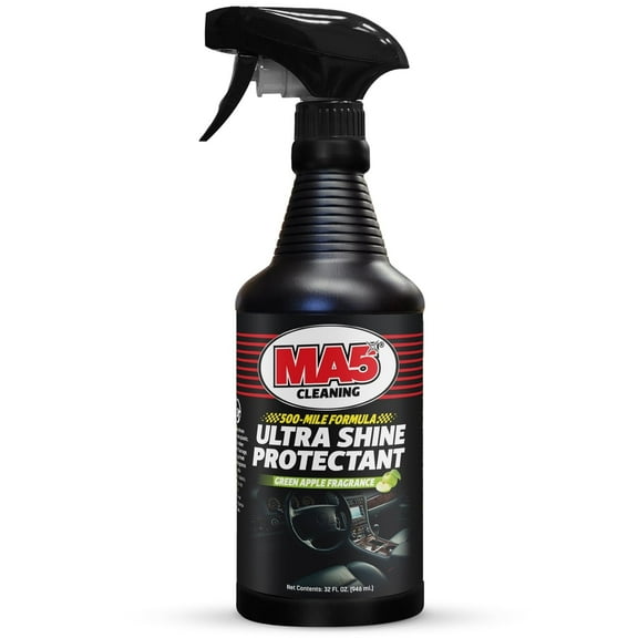MA5x Ultra Shine Protectant - Car Interior Cleaner - Multi-Surface Car Interior Protectant with Green Apple Scent - UV Resistant - 32oz Spray Bottle - Pack of 1