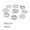HZS20972, variant on Geometric Gold Plated Knuckle Rings Set for Women - Fashion Alloy Statement Ring Set - European American Style