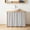 Blue, variant on Blue Ticking Stripe Cabinet Curtains 10" W x 11" L, Coastal Vertical Lines Khaki Under-Desk Privacy Dust Proof Drape Dishwasher Curtain Sink Skirt for Kitchen Closet Bathroom Laundry