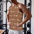 thumbnail image 5 of KLL Owl Mandala Print Men's Muscle Gym Workout Stringer Tank Tops Bodybuilding Fitness T-Shirts Tank Tops Men-4X-Large, 5 of 7
