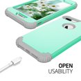 thumbnail image 6 of Dteck iPhone 8 Plus Case, Dteck Heavy Dual Layer Rugged Shockproof Case Hard PC Protective Back Cover For Apple iPhone 8 Plus, Mint Green, 6 of 7