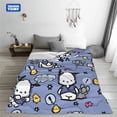 thumbnail image 3 of TAKARA TOMY Sanrio Pochacco Anime manta para perro en la cama, funda para dormir, aire acondicionado, sábana para niños, 3 of 3