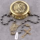 thumbnail image 3 of Collar con forma de rosario HanLincc, hematita, piedra negra, San Miguel, 3 of 9
