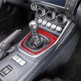 thumbnail image 3 of Real Carbon Fiber Car Center Control Shift Panel Sticker For 86 Brz 2022 Red Carbon Fiber, 3 of 5