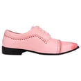 thumbnail image 4 of LIBERTYZENO Men Oxford Style Adult Dress Shoes Pink 8.5, 4 of 7