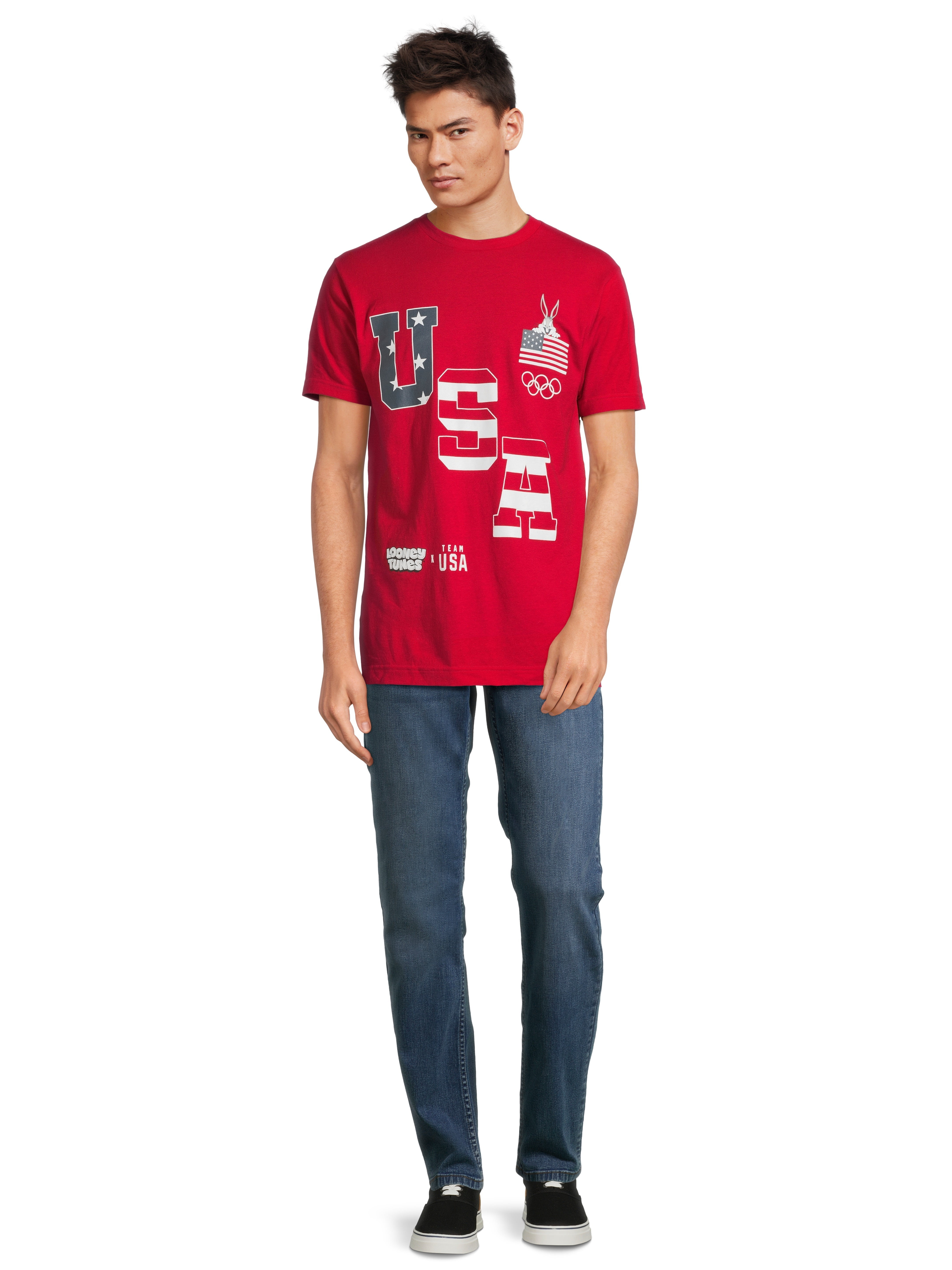 Looney Tunes Bugs Bunny Graphic Tee - Team USA men's Shirt
