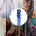 thumbnail image 5 of 6x Hair Tinsel Clip Glitter Tinsel Extensions,Party Festival Fairy Hair Accessories for Women,Fairy Sparkle Strands Birthday Gifts,20 Inch Heat Resistant Glitter Tinsel Hair Extension with Clips on,I, 5 of 8