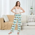 thumbnail image 6 of FORMRS Women's Pajama Pants with Pockets Soft Comfy Loungewear Sleep Bottom, Sizes S-2XL, Cartoon Train Pattern, 6 of 8