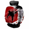 thumbnail image 3 of Sudadera con capucha personalizada con estampado de taekwondo para hombre, otoño e invierno, cómoda, clásica, vintage, nueva sudadera con capucha, sudadera con capucha y2k, ropa para hombre, 3 of 5