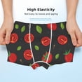 thumbnail image 3 of Yiaed Tomatoes1 Print Boys' Boxer Briefs Cotton Casual Stretch Comfort Boys Boxers - Kids Boxer Briefs Underwear for Boys (6-18)-Small, 3 of 5