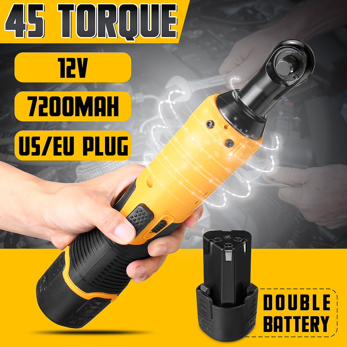 Electric Screwdriver SDH13DC Cordless Rechargeable Screwdriver 3.6V 2.0Ah Lithium Ion Battery MAX Torque 4N.m Front LED and Rear Flashlight 3 Flexible Position and 6 Torque Setting 