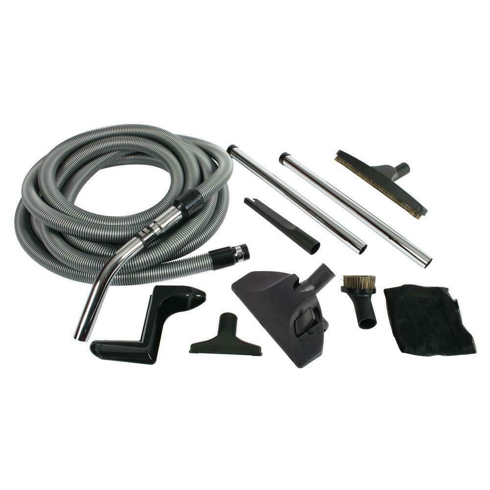 Complete Central Vacuum Accessory Kit with Metal Wands