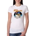 thumbnail image 2 of Wild Bobby, Cute Pug Life Living, Animal Lover, Women Slim Fit Junior Tee, White, Small, 2 of 4
