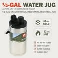 thumbnail image 5 of Ozark Trail 1/2 gal Stainless Steel Insulated Water Jug, Silver, 5 of 10