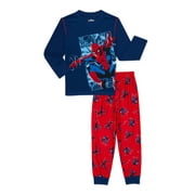 Spiderman Boys Long Sleeve Top and Pants, 2-Piece Pajama Set, Sizes 4-12