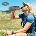 thumbnail image 6 of Yayeee 20oz Insulated Water Bottle Double Wall Stainless Steel with Flip Straw Lid, Shadowy Forest Pattern, 6 of 7