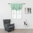 thumbnail image 2 of Sexy Dance Tie up Blackout Curtain for Bathroom Kitchen,Adjustable Balloon Roman Curtains for Small Window,Room Darkening Valance Shades Drapes Panel Rod Pocket,Mint Green,30" x 54", 2 of 6