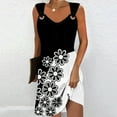 thumbnail image 1 of Fankiway Robe Décontractée Sans Manches à Bretelles Imprimée pour Femmes, Col Rond, Grande Taille, Robes de Plage pour Femmes, 1 of 5