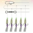 thumbnail image 3 of WHAMVOX Luminous Fishing Hook Made of Carbon Steel for Fishing Assorted Color Super Accurate 5in1 Design Increases Catch, 3 of 8