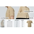 thumbnail image 3 of SSLR Henley Shirts for Men Crewneck Waffle Short Sleeve T Shirts Casual Tee Shirts, 3 of 7