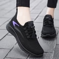 thumbnail image 5 of YOUYEDIAN Wide Toe Box Orthopedic Shoes for Women Extra Wide Width Sneakers Ultra Light Road Running Shoes Non-Slip Tennis Sneakers Breathable Walking Athletic (Black, 8.5 Wide), 5 of 9