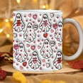 thumbnail image 3 of Halloween Coffee Cup Ceramic Pumpkin Ghost Skull Coffee Mug with Handle Trick or Treat Tumbler Cup Home Party Decor, 3 of 6