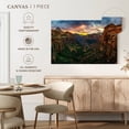 thumbnail image 5 of Elephant Stock Zion National Park At Sunset Wall Art - Horizontal Canvas Wall Art - Living Room Wall Decor - Nature Canvas - Blue And Brown Decor - 45" x 30", 5 of 8