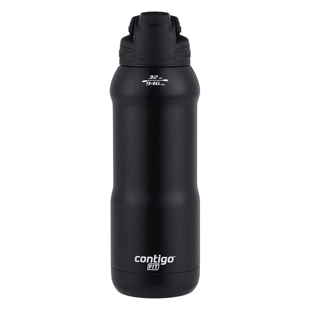 Botella de Agua Contigo Fit Athletics 32OZ Negro Autoseal
