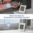 thumbnail image 4 of Reloj despertador VOILEIPAGI con batería digital con luz de fondo y temperatura, 4 of 8