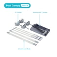 thumbnail image 3 of Intex 28054E Protective Canopy for 9' or Smaller Rectangular Swimming Pools, 3 of 10
