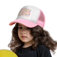 thumbnail image 3 of PAYOHTO Kids Hot Ballons Rainbows and Heart Baseball Hat Back Adjustable Mesh Breathable Hats Pink Trucker Cap Outdoor Fishing Sun Caps for Boys or Girls ages 4-10, 3 of 9