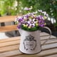 thumbnail image 1 of Florero de metal, jarra de hierro, jarrón vintage, accesorio fotográfico, cubo de flores, adorno de mesa para cocina, dormitorio, jardín y decoración, 1 of 8
