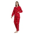 thumbnail image 2 of GLOBAL Womens Flannel Cotton Pajama Set Long PJs Flannel Loungewear Sleepwear,Size S-3XL, 2 of 5