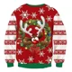 thumbnail image 3 of Suéter Navideño Con Estampado De Astas En 3d, Novedoso Y Feo, 3 of 7