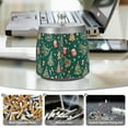 thumbnail image 6 of Yayeee Ashtray with Lid for Cigarette Smokeless Stainless Steel Home Ash Holder, Green Christmas Gingerbread, 6 of 7