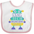 thumbnail image 3 of Inktastic Robot Science Tech Engineering Math Boys or Girls Baby Bib, 3 of 4