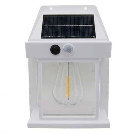 

KKMOL Solar Wall Lanterns Outdoor Solar Sconce Lights Waterproof with Clear Panel & 3 Lighting Modes for Garage Porch Patio Yard