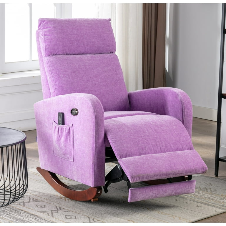 Purple glider rocker on sale