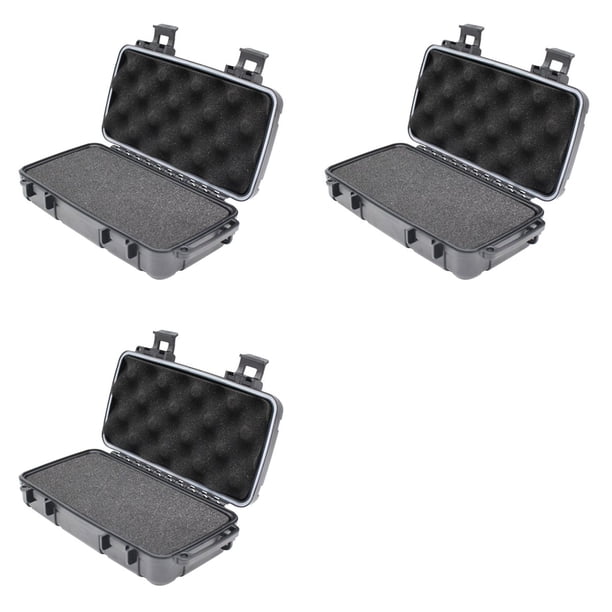 3X Estuche Rígido Impermeable para Herramientas, Estuche para Guardar Herramientas con Esponja Precortada, Protector, Organizador, Caja de Herramientas y Hardware