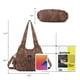 thumbnail image 2 of Bolso Hobo Angel Barcelo, amplio y moderno para mujer, color marrón, 2 of 7