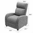 thumbnail image 3 of Lumihaven Recliner Chair - Adjustable Backrest, Ergonomic Support & Compact Design for Living Room, 3 of 8