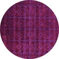thumbnail image 1 of Ahgly Company Indoor Round Abstract Pink Modern Area Rugs, 7' Round, 1 of 4